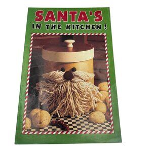 Santas In The Kitchen Craft Book Leisure Arts 1994 Christmas Decor Ideas